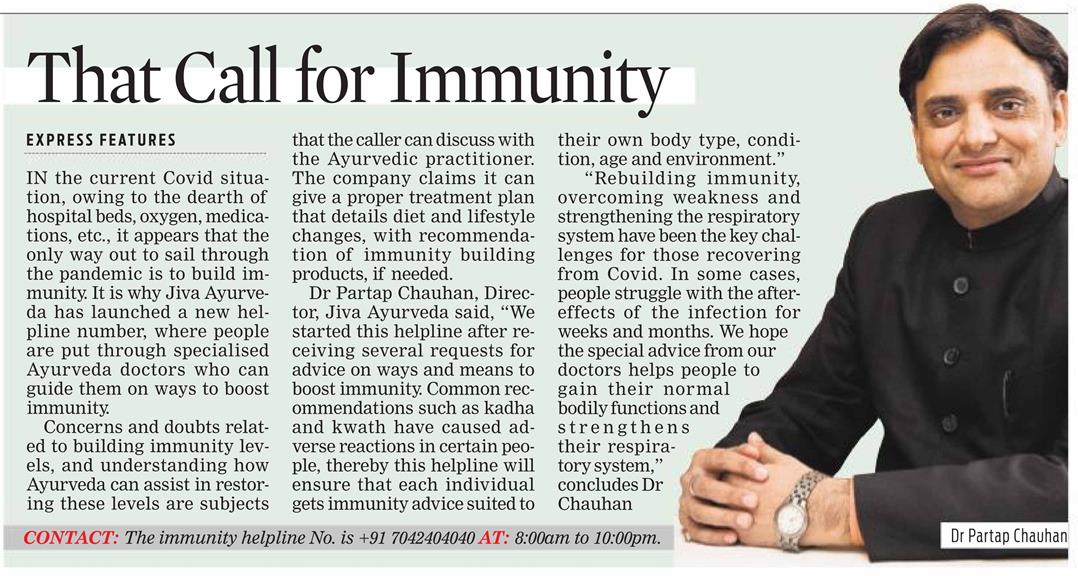 Jiva immunity helpline number by jiva ayurveda